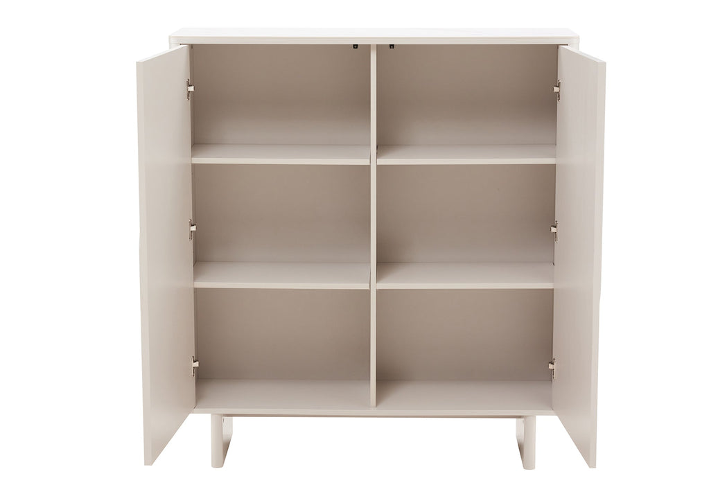 Highboard Abstry 130cm 3D mit Keramikplatte aus weißem Marmor - Bild 4