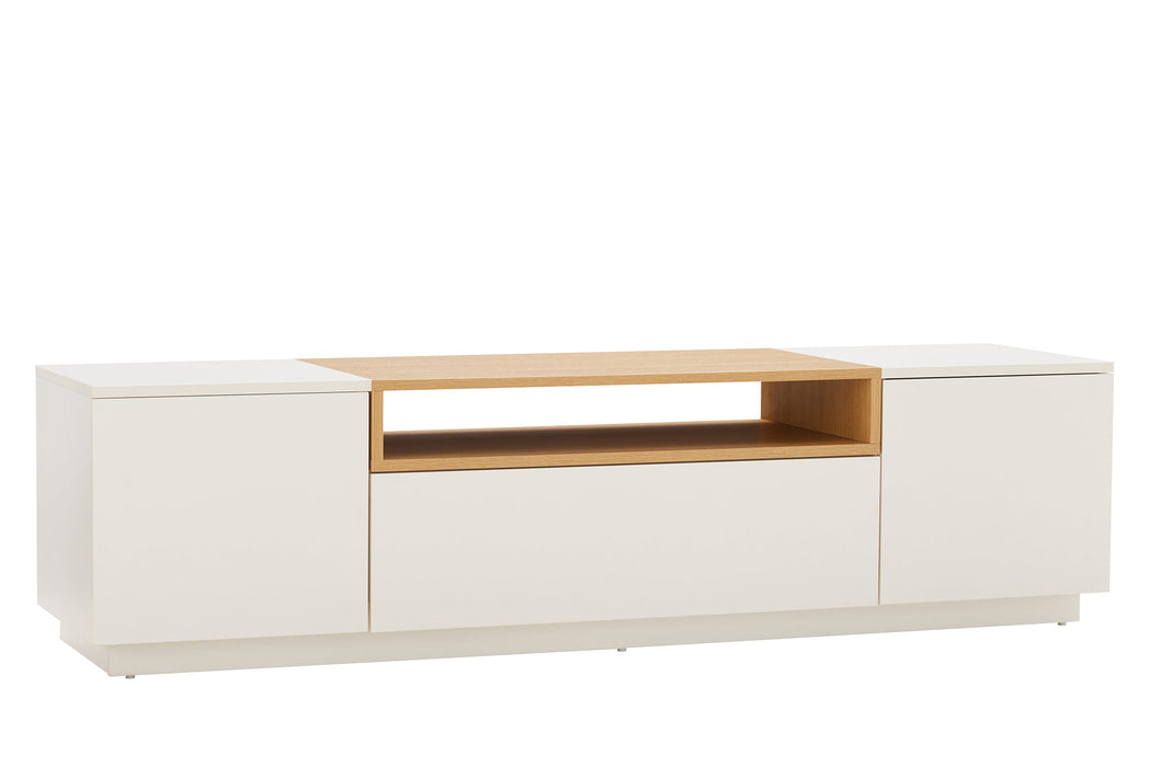 TV-Board Penthouse 160cm weiß natur