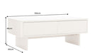 Couchtisch Abstry 120cm 3D weiß mit weißer Marmor-Keramikplatte - Bild 7