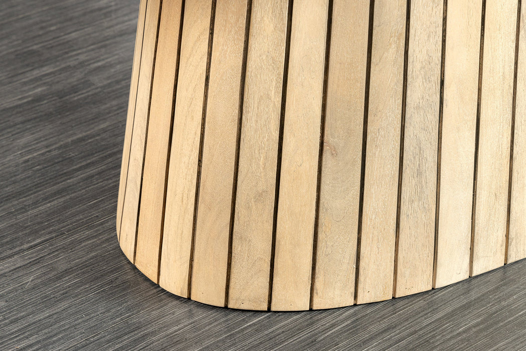 Esstisch ART DECO 220cm oval Tischplatte 26mm Mangoholz