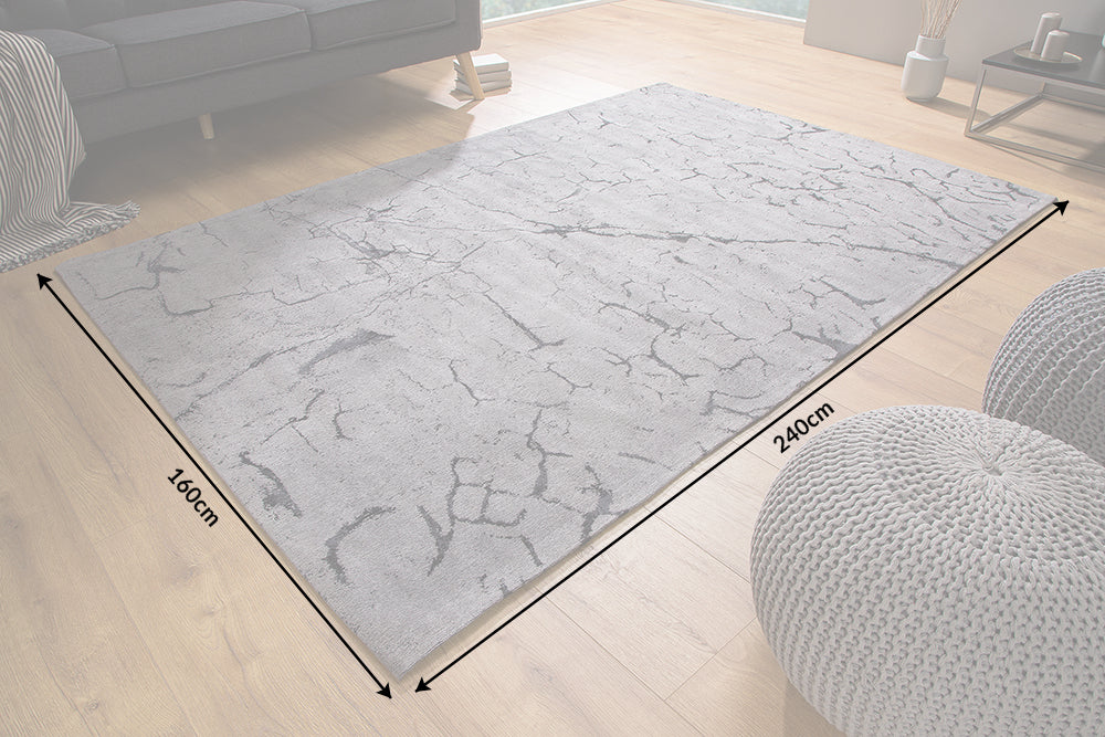Teppich Fragmente 240x160cm grau