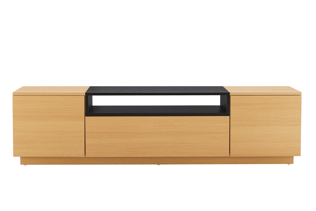 TV-Board Penthouse 160cm natur schwarz - Bild 3