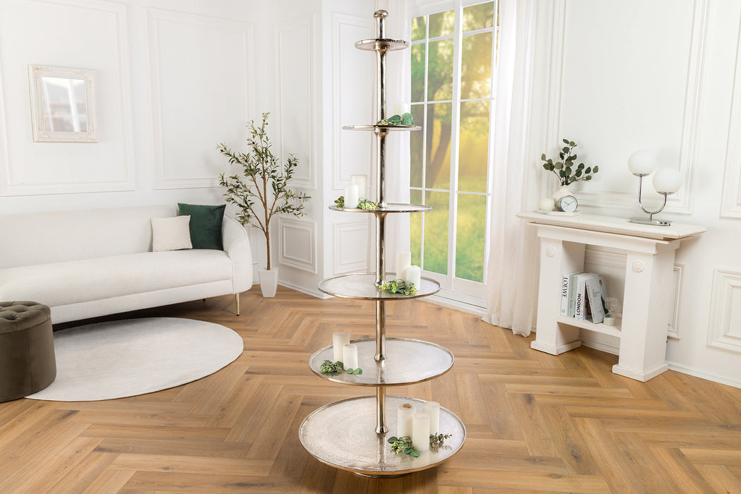 Etagere Conceptual 180cm 6 Tabletts silber