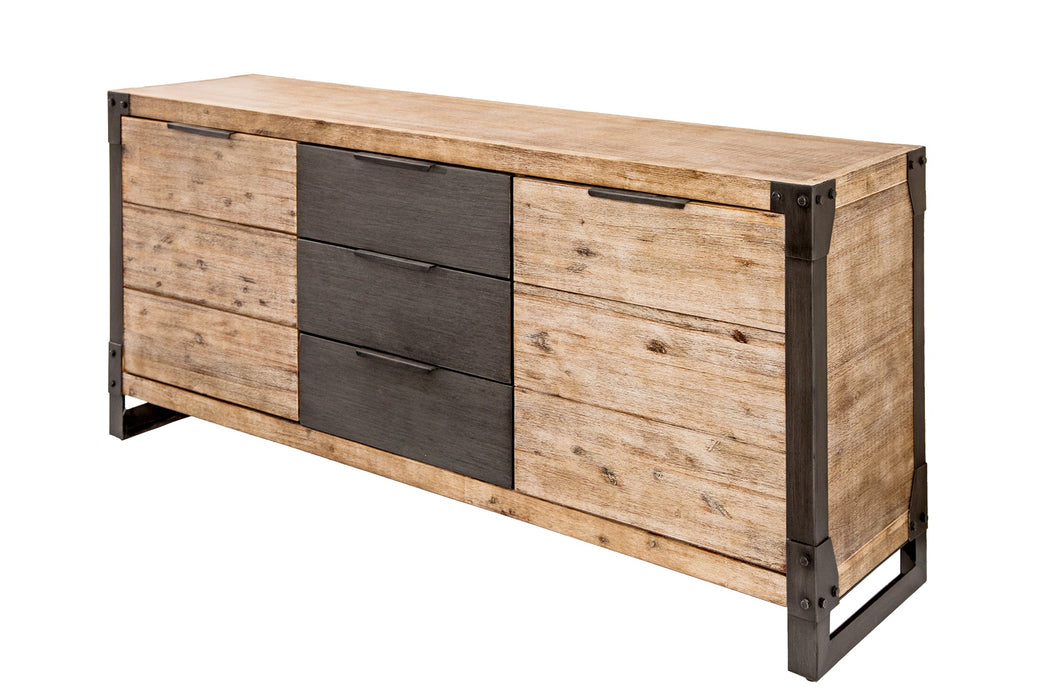 Sideboard Mill 180cm Akazie teakgrau