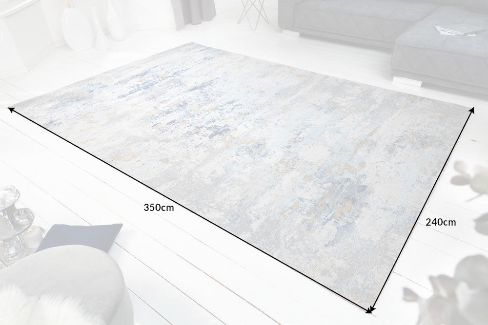 Teppich Conceptual 350x240cm grau blau
