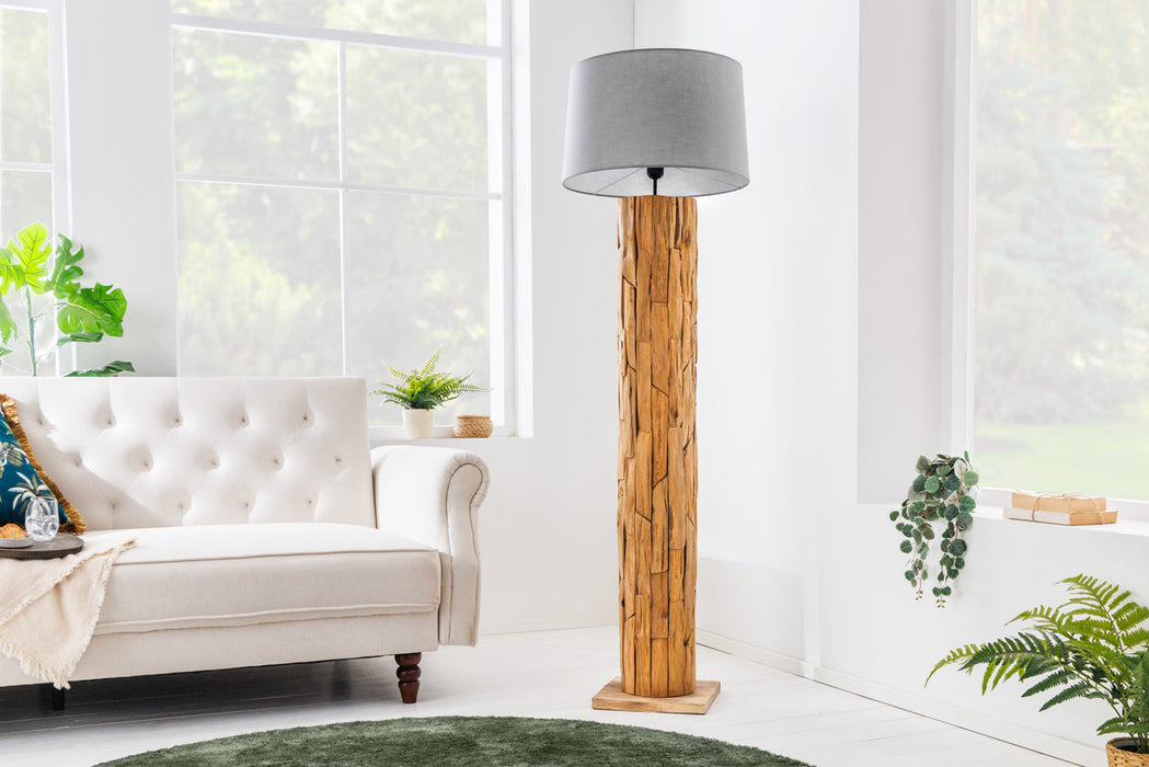 Stehlampe Base II Treibholz ohne Lampenschirm