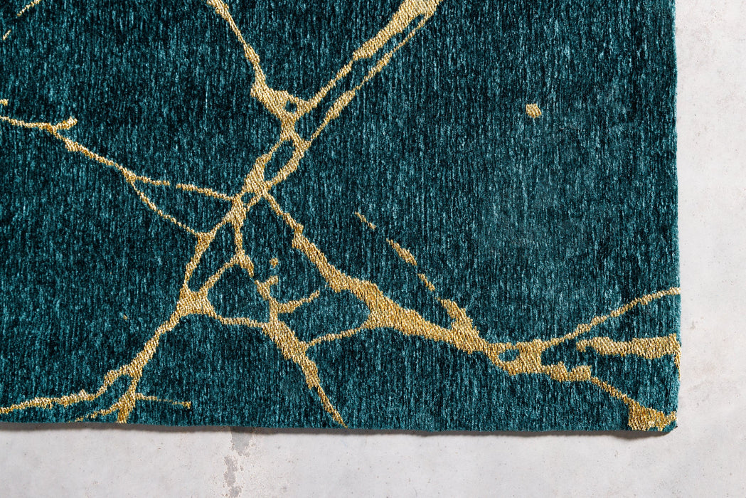 Teppich MARMOR 160x240cm grün blaugrün gold