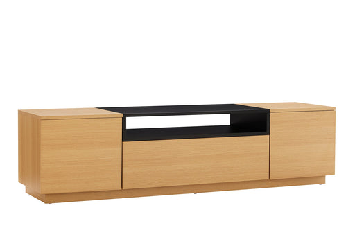 TV-Board Penthouse 160cm natur schwarz