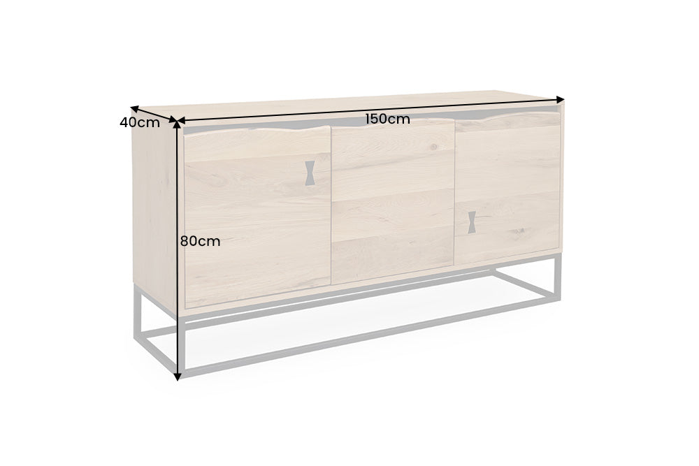 Sideboard Engelberg Artwork 150cm Eiche Optik