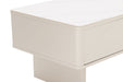 Couchtisch Abstry 120cm 3D weiß mit weißer Marmor-Keramikplatte - Bild 5