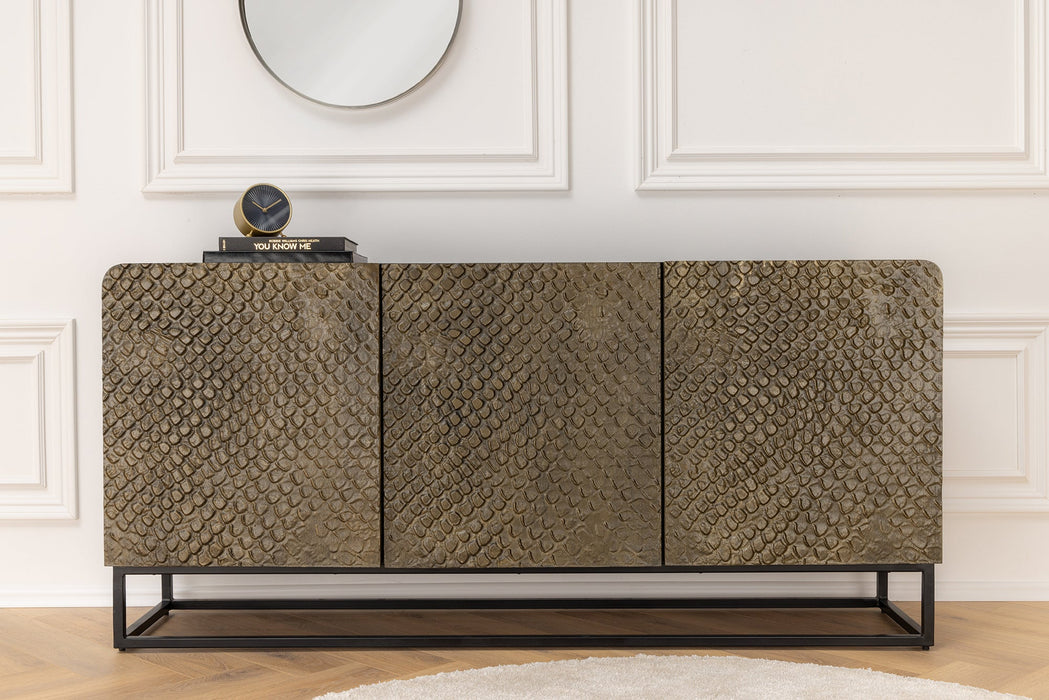 Sideboard Viper 160cm schwarzbraun Mangoholz