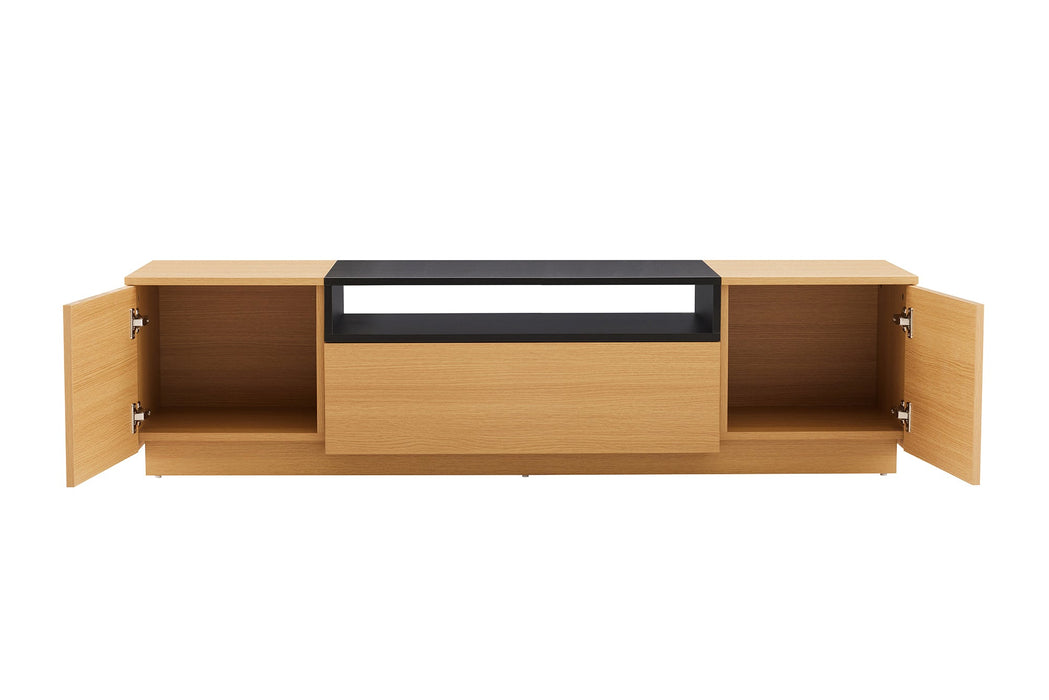 TV-Board Penthouse 160cm natur schwarz - Bild 4