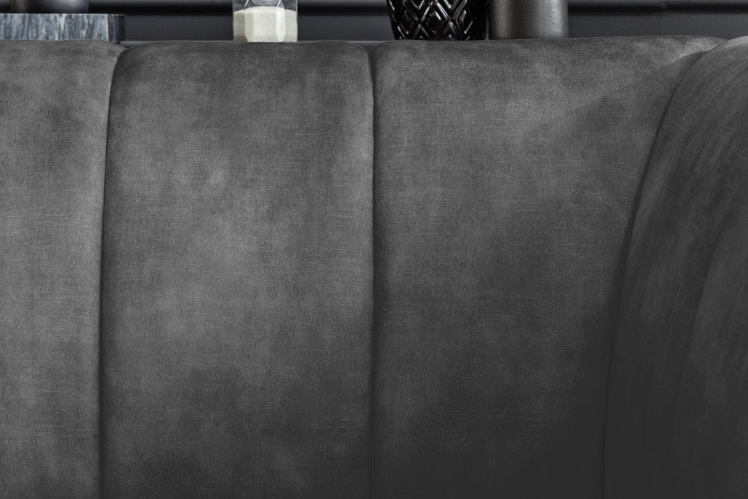 Sessel Elegance Samt grau