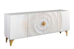 Sideboard Rigi 180cm 3D Mangoholz weiss