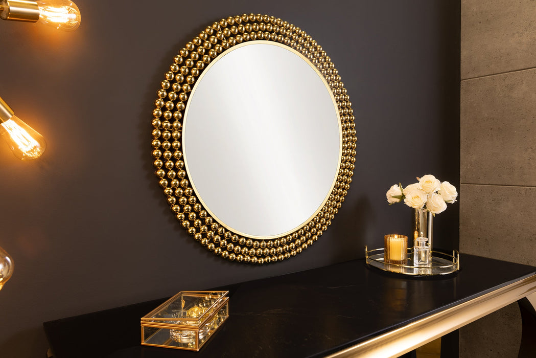 Wandspiegel gem 75cm Eisen gold