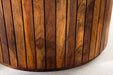 Esstisch Opal Ø 120cm rund Sheesham Timber braun Rock finish - Bild 7