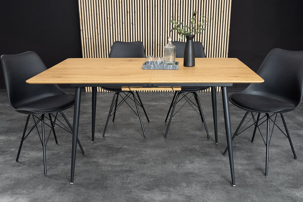 Esstisch Suite 120-160cm ausziehbar natur Ungezähmte Eiche Holzoptik - Bild 4