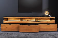 TV-Board Pure Akazie 180cm Akazie Holz Naturkante mit LED Licht - Bild 4