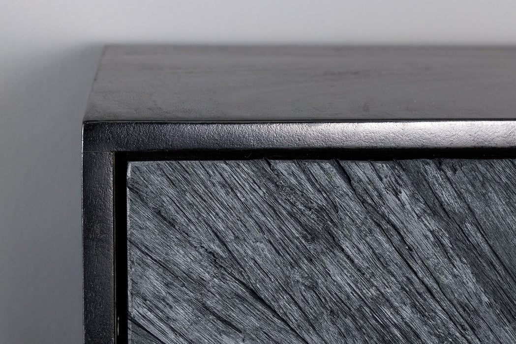 Highboard Barcelona 120cm Mangoholz und graues Teakholz