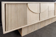TV Board Artista 200cm 3D Mango Holz weiß gekalkt - Bild 7