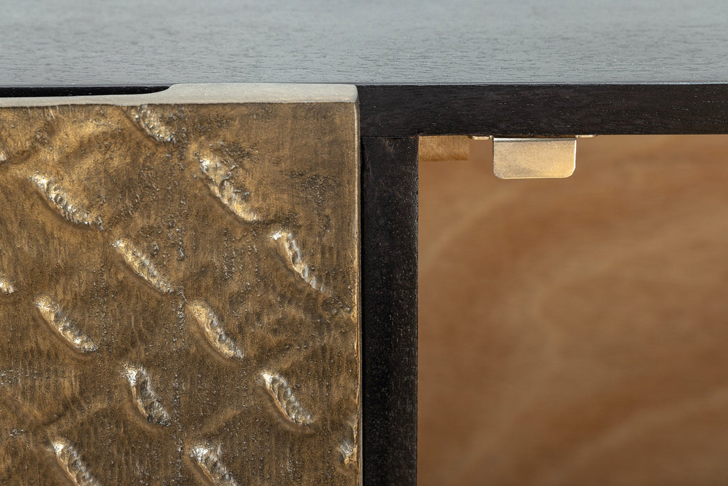 Sideboard Viper 160cm schwarzbraun Mangoholz