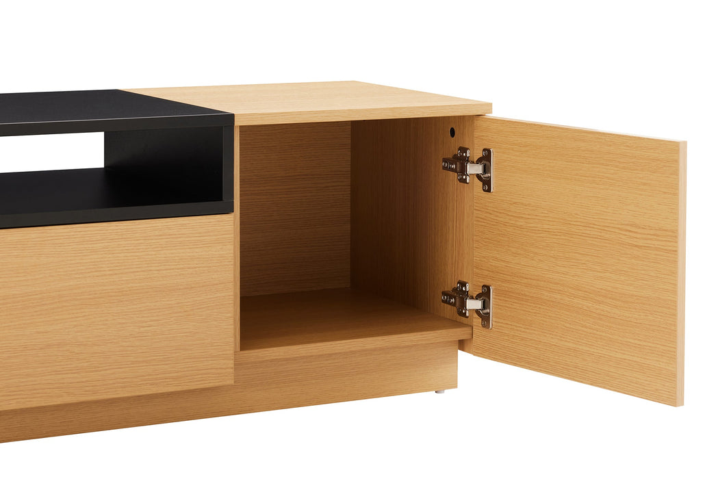 TV-Board Penthouse 160cm natur schwarz - Bild 5