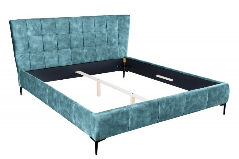 Bett Miami 160x200cm petrol Samt