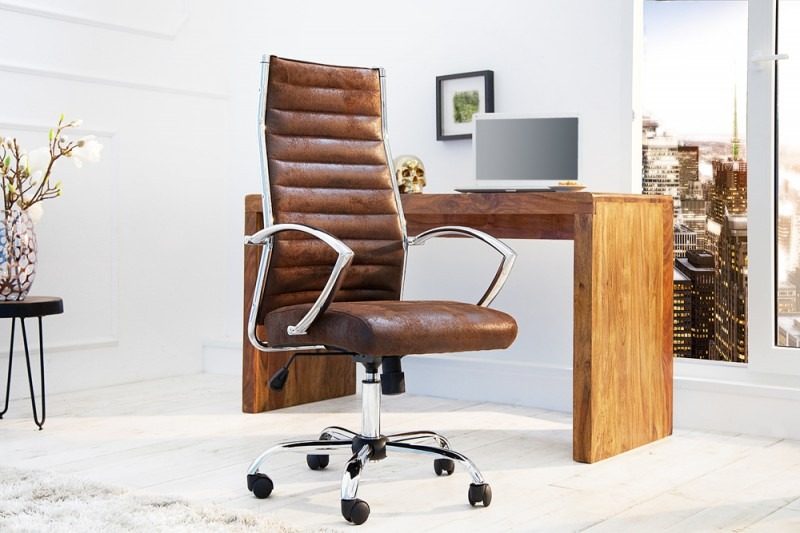 Bürostuhl Wealth 107-117cm antik coffee