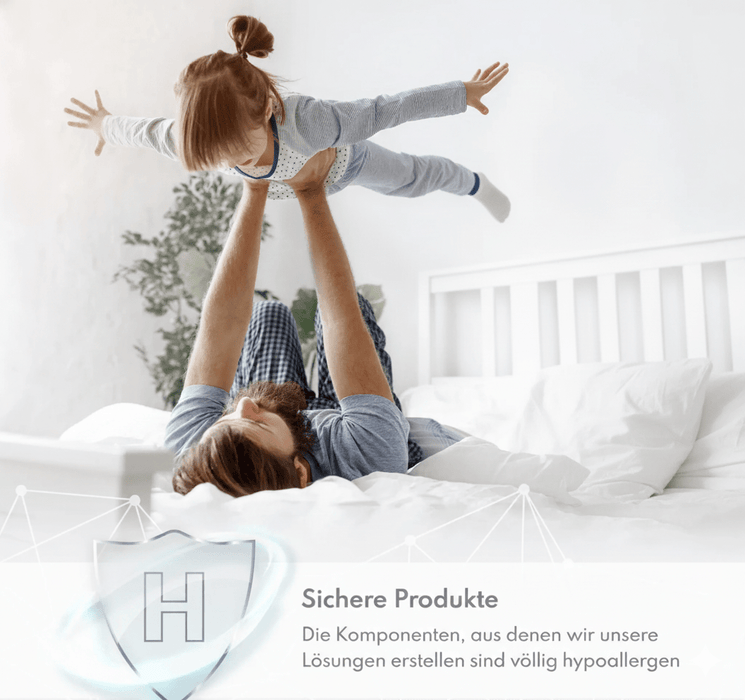 Matratze 180x200 cm, Hoehe 27 cm, 7 Zonen, Visco-Memory Taschenfederkern, H2 und H3 Haertegrad, Premium Bezug (7)