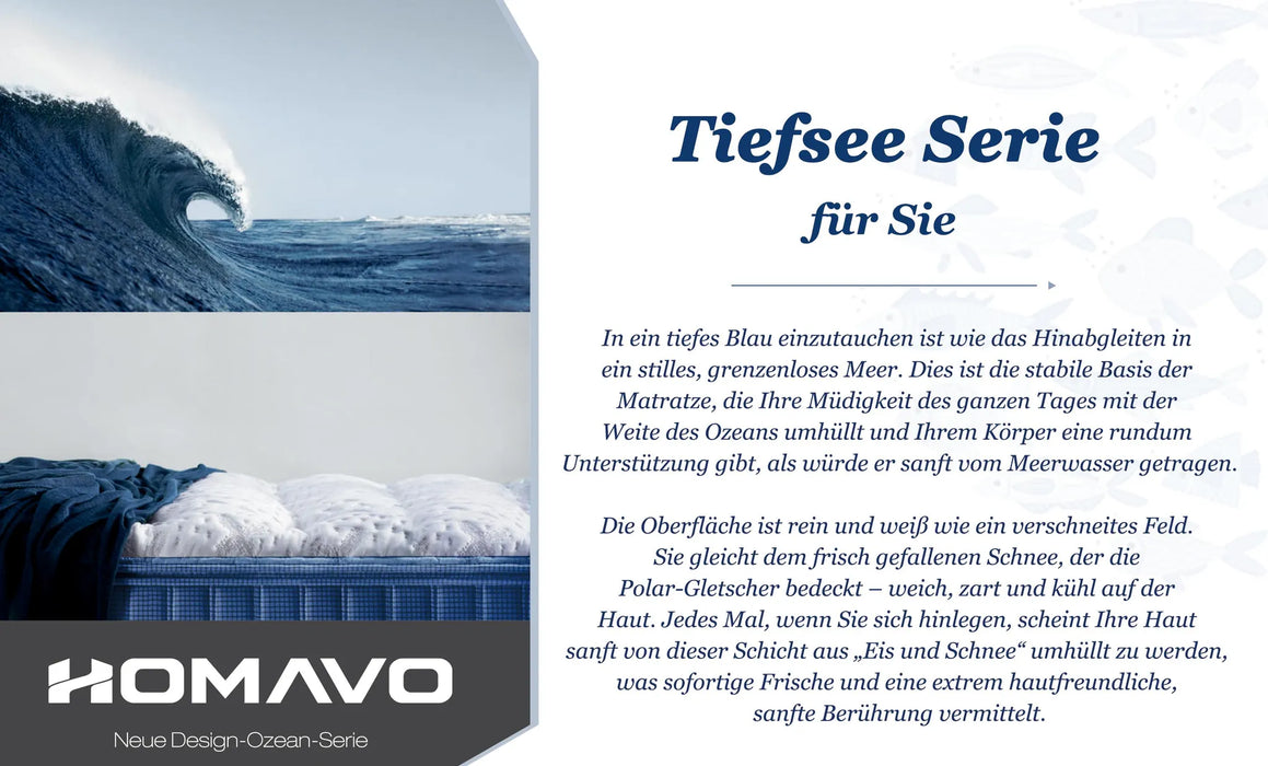 7-Zonen Taschenfederkernmatratze, H3 Haertegrad, ausgewogene Festigkeit, orthopaedisch und anti-allergisch (6)