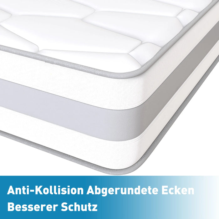 7-Zonen Taschenfederkernmatratze, H3/H4 Haertegrad, mit Komfortschaum, Premium-Qualitaet (4)