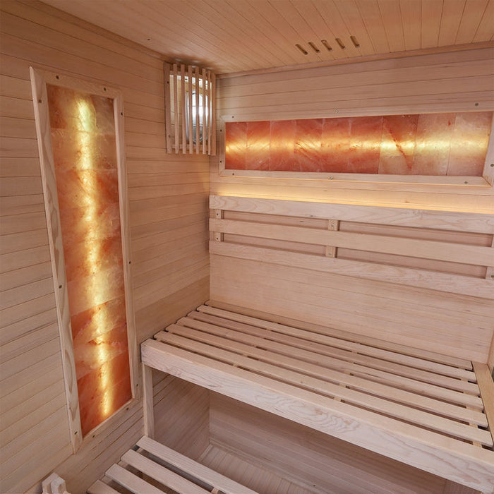 Indoor Sauna MATTERHORN 120 - Salzstein - Für 2 Personen