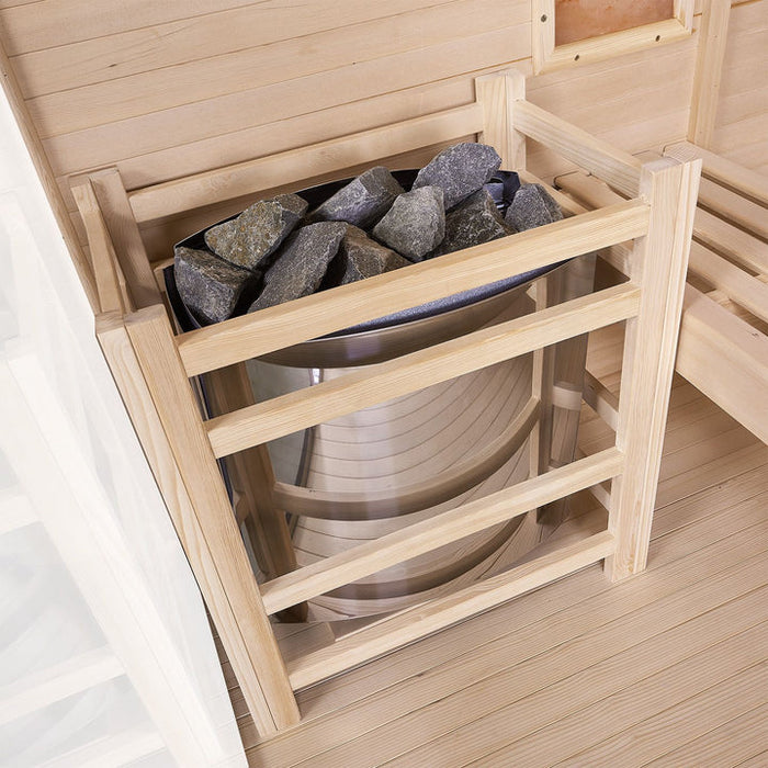 Indoor Sauna MATTERHORN 120 - Salzstein - Für 2 Personen