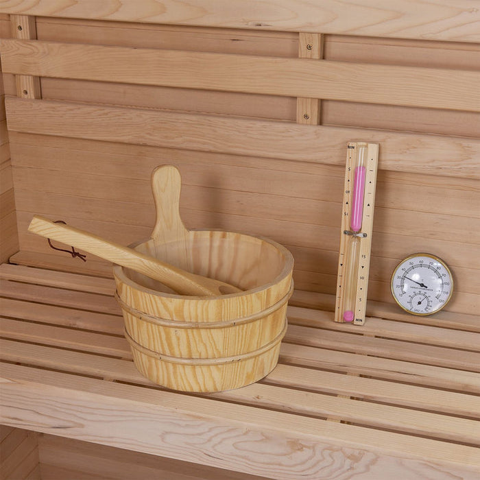 Indoor Sauna MATTERHORN 120 - Salzstein - Für 2 Personen