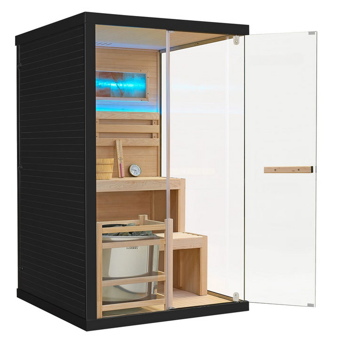 Indoor Sauna MATTERHORN 120 - Salzstein - Für 2 Personen