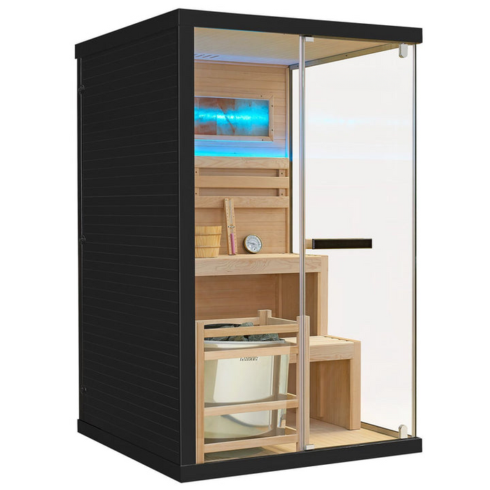Indoor Sauna MATTERHORN 120 - Salzstein - Für 2 Personen
