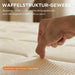 180x200 25 cm 9-Zonen Deluxe Taschenfederkernmatratze mit Memory-Schaum, klimaausgewogene Waffelstruktur und integriertem Topper (8)