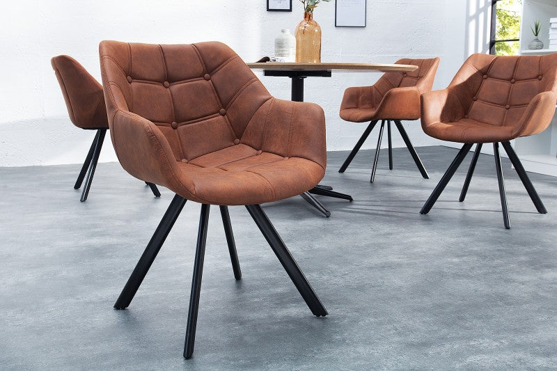 Stuhl Nordic Courturier antik braun