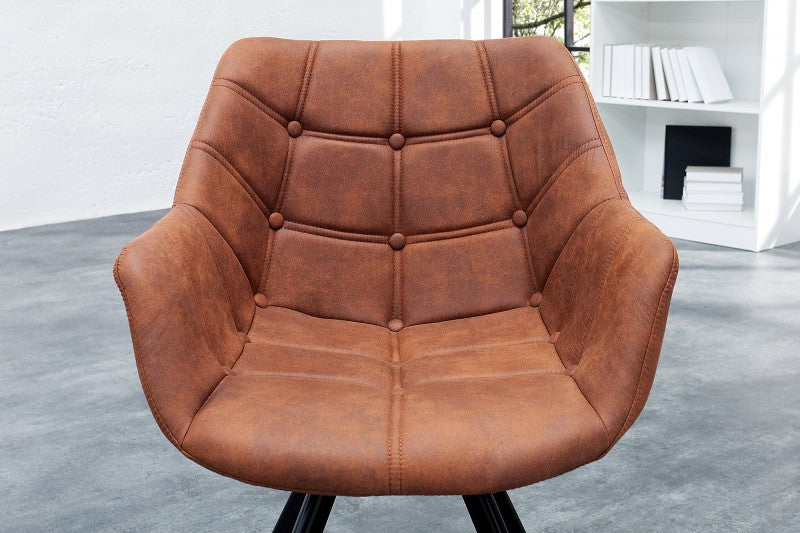 Stuhl Nordic Courturier antik braun