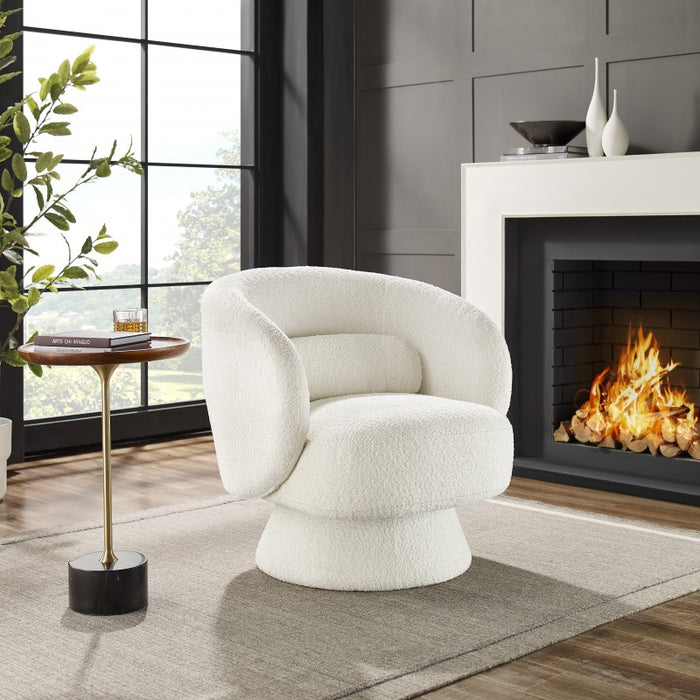 Sessel Samba Teddystoff weiß/ 43438