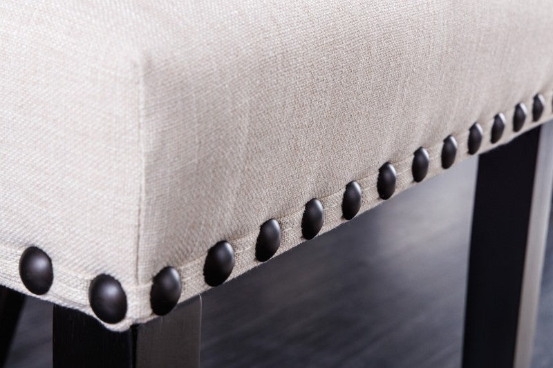 Stuhl Fortress Strukturstoff beige schwarz