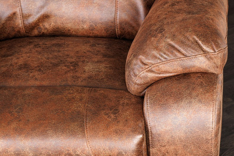 Kinosessel Hollywood 2er antik braun