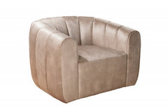 Sessel Atlantis 360 drehbar Samt champagner greige