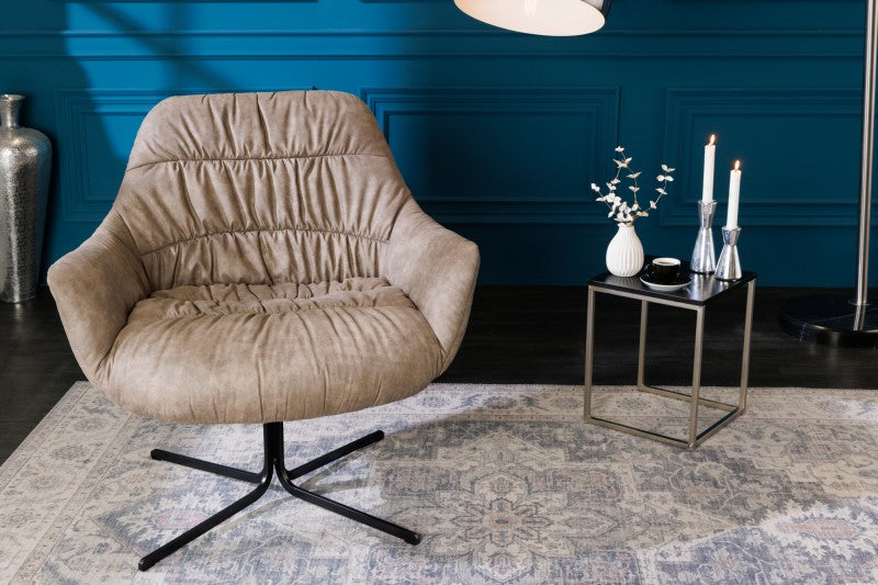 Sessel Big Dutch taupe Armlehne drehbar