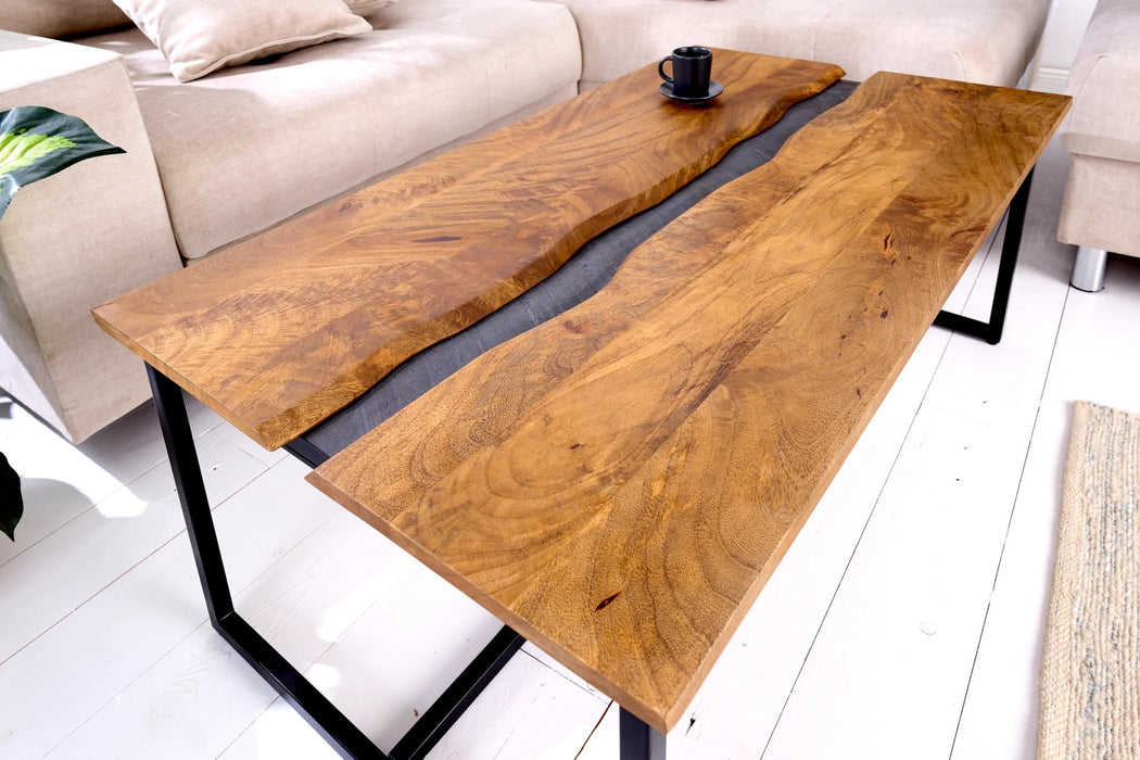 Couchtisch Anden 110cm Mangoholz Schiefer