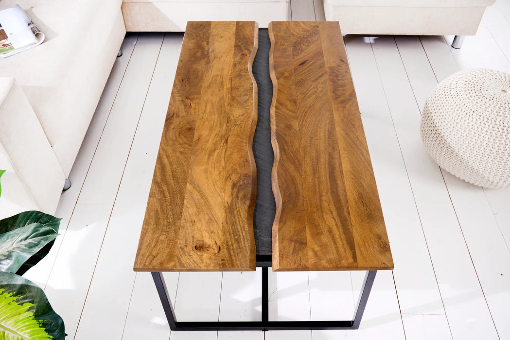 Couchtisch Anden 110cm Mangoholz Schiefer