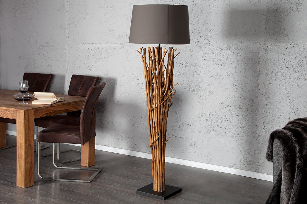 Stehleuchte aus Treibholz Bliss 175cm braun