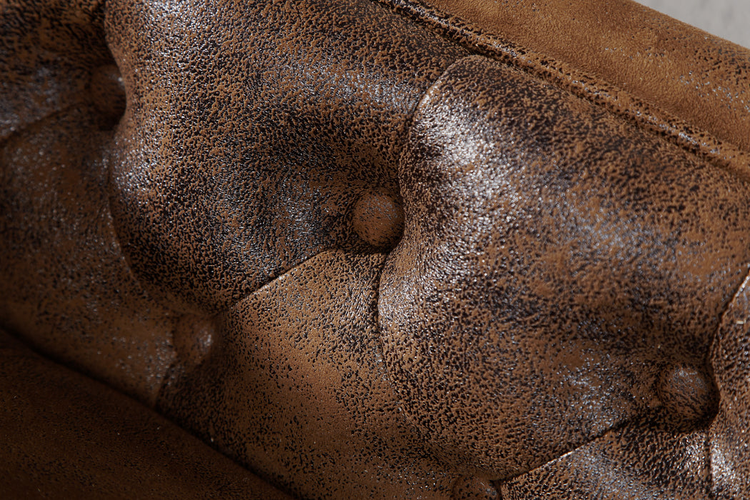 Recamiere Chesterfield braun Antik Look
