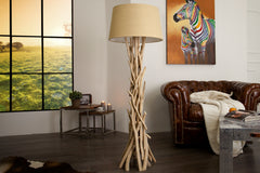 Stehleuchte Savannah 155cm Treibholz Jute natur Unikat