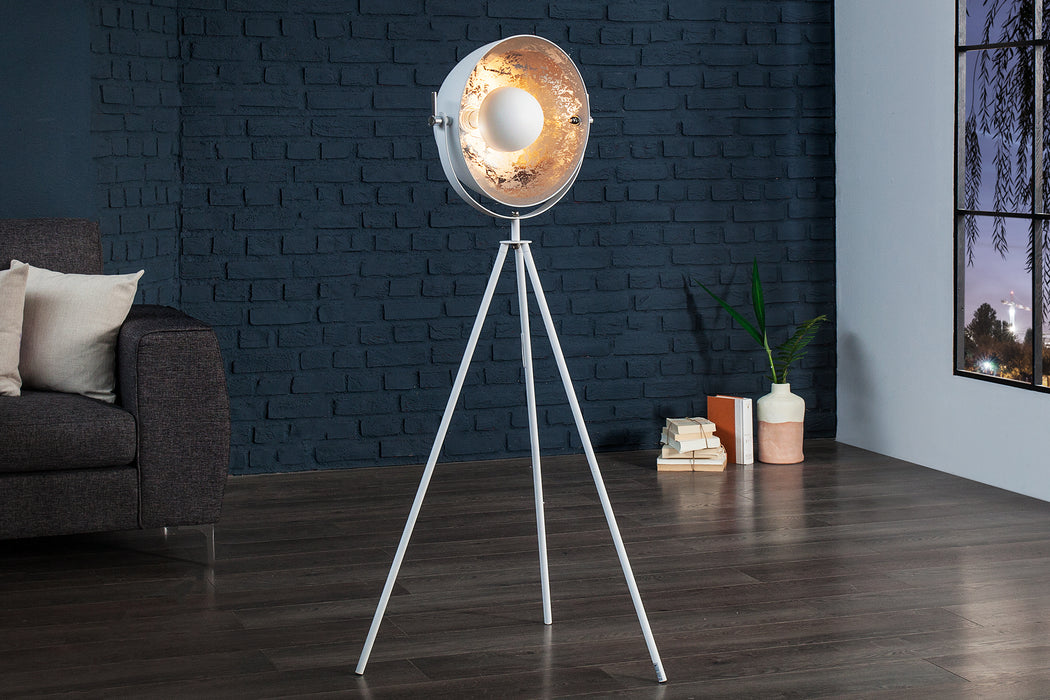 Stehleuchte Cam Set 145cm weiss silber